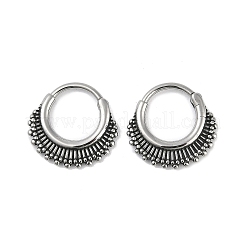 Серьги-кольца из хирургической нержавеющей стали 316 EJEW-G416-33AS