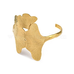 Браслеты-манжеты открытого типа из нержавеющей стали 304 BJEW-K264-01G-02