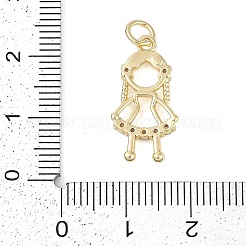 Подвеска из латуни с микропаве из кубического циркония&nbsp;KK-H509-34G-02