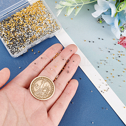 4000 шт. 4 цвета латунные обжимные бусины KK-DC0001-95