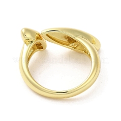 Покрытие стойки латунное кольцо на палец RJEW-C072-18G