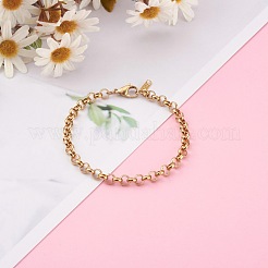 Женские браслеты-цепочки Rolo из нержавеющей стали 304&nbsp;BJEW-JB05995-01