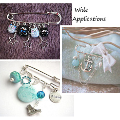 Фурнитура латунная для броши MAK-S002-50mm-BZ001S