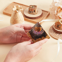 Кристаллические украшения дисплея эпоксидной смолы DJEW-WH0034-26D