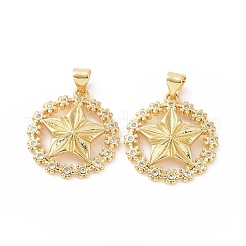 Латунные микро проложить кубического циркония подвески ZIRC-P106-22G