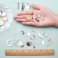 Наборы для самостоятельного изготовления сережек в геометрическом стиле DIY-SC0013-31