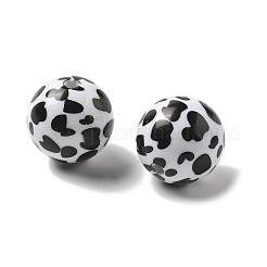 Печать непрозрачных акриловых бусин OACR-H049-01D