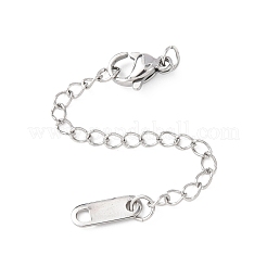 Удлинитель цепочки из нержавеющей стали 304 с овальными подвесками.&nbsp;STAS-G383-09P