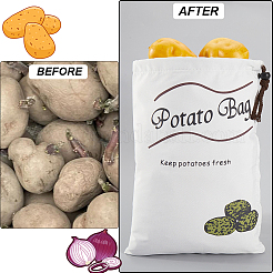 2 шт. 2 шт. мешков для хранения из хлопчатобумажной ткани с принтом ABAG-CN0001-09