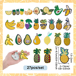 Полиэстер с вышивкой из искусственного шёлка&nbsp;PATC-WH0024-028A