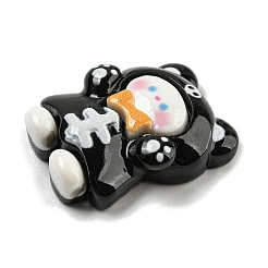 Кабошоны из непрозрачной смолы на тему Хэллоуина RESI-E057-02D