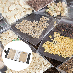 5-дюймовый чехол из искусственной кожи органайзер для хранения семян сада альбом с 2 кольцами DIY-FH0009-80B