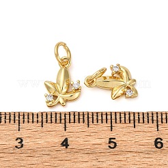 Латунные микропаве прозрачные кубические циркониевые подвески KK-P308-72G