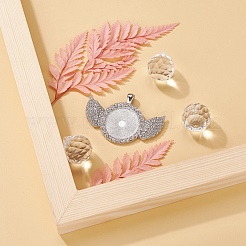 Сплав большие подвески кабошон сеттинги&nbsp;FIND-YW0001-20B-P