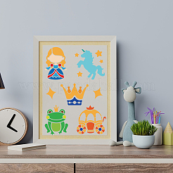 1 набор трафаретов для рисования с изображением питомцев в сказочной тематике&nbsp;DIY-MA0001-77