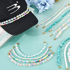 16 шт. 8 стиля цепочка для бейсболки из акрила HJEW-FH00162