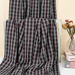 Хлопковая ткань для рукоделия с узором тартан DIY-WH0453-62