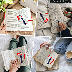 1 шт. акриловые закладки с кисточкой из крови&nbsp;AJEW-CP0009-57B