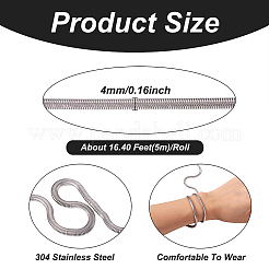 Плоские змейковые цепи из нержавеющей стали 304 CHS-TAC0003-02P