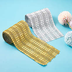 16 ряд пластиковая алмазная сетка обернуть рулон горный хрусталь хрустальная лента торт свадебные украшения&nbsp;DIY-TA0008-45