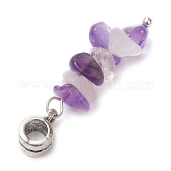 10 шт. 10 стиля смешанных европейских подвесок с бусинами из драгоценных камней PALLOY-JF03257