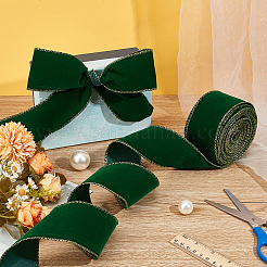 10 ярд односторонней бархатной ленты OCOR-WH0092-39A