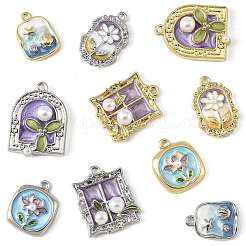 10 шт. 5 стиля 2 цвета эмалевые подвески из сплава FIND-FS0004-47