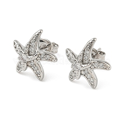 Серьги-гвоздики из циркония EJEW-A145-03D-P