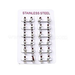 Серьги-кольца из нержавеющей стали 304&nbsp;EJEW-L302-02P-02