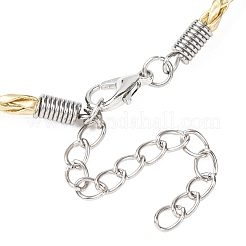 30шт плетеный шнур из искусственной кожи для изготовления браслета&nbsp;MAK-SC0001-30A