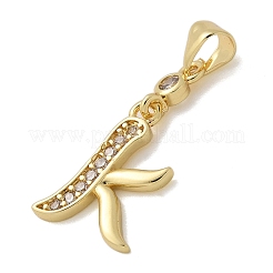 Латунные микро проложить кубического циркония подвески KK-M319-02G-K