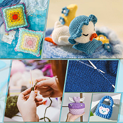 4 шт. 2 деревянных линейки для вязания DIY-BC0009-31