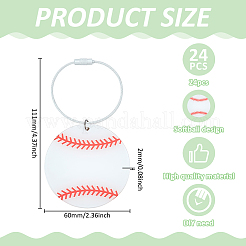 24 шт. акриловые подвесные украшения&nbsp;HJEW-ME00023
