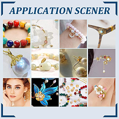 64шт. 16-х стильный латунный колпачок для бусины KK-PH0006-23