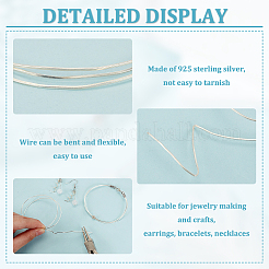 1 шт. плоская проволока из 925 серебряных прутьев STER-BC0002-25B