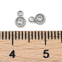 Подвески из нержавеющей стали 304 с микропаве из кубического циркония&nbsp;STAS-I325-024P