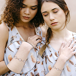 20 шт. подвески-коннекторы из натурального розового кварца G-UN0001-22A