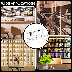 2-уровневый акриловый держатель для винных пробок с 18 отверстиями&nbsp;LS-ODIS-WH0080-08A