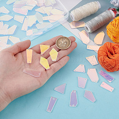 2 коробка акриловое зеркало пришитые стразы DIY-GA0008-19