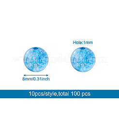 100шт 10 стиля бусины из натурального драгоценного камня G-KS0001-04