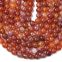 Природные пожары треск агат бисер нитей X-G-G212-8mm-10