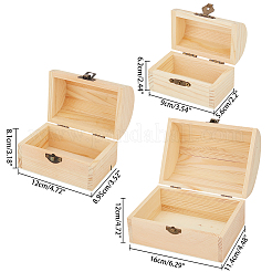 Незавершенная шкатулка из соснового дерева CON-OC0001-15