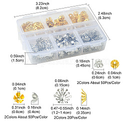 140шт железные колпачки для бусин IFIN-FS0001-42