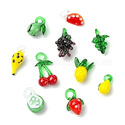 10шт 10 стиля подвески ручной работы лэмпворк&nbsp;LAMP-CJ0002-70