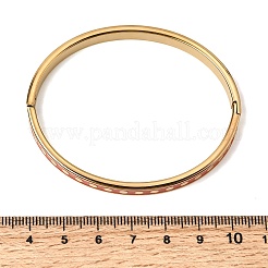 Браслеты из нержавеющей стали 304 с эмалью&nbsp;BJEW-D408-41G