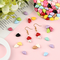 84 шт. 14-х цветные непрозрачные акриловые бусины&nbsp;FIND-SC0020-83