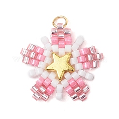 Подвески-звезды из стеклянных бусин&nbsp;PALLOY-MZ00641