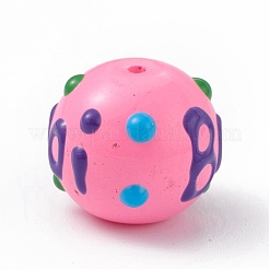 Непрозрачные окрашенные стеклянные бусины GLAA-B001-01H