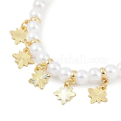 Эластичные браслеты из латуни с покрытием стойки BJEW-P341-10C-G