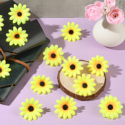 100шт тканевый искусственный подсолнух&nbsp;DIY-SP0005-96A